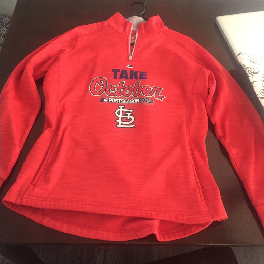 Women’s STL cardinals 3/4 zip sweatshirt